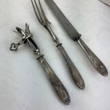 Service à gigot ancien ,en argent made in france