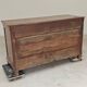 Antique solid wood workbench, dough cabinet from the 18th century.