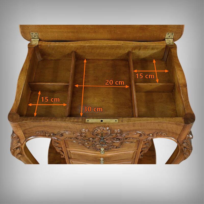 Walnut Coffee Table, Louis XV Style – Early 20th Century