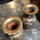 Pair of vintage Asian vases
