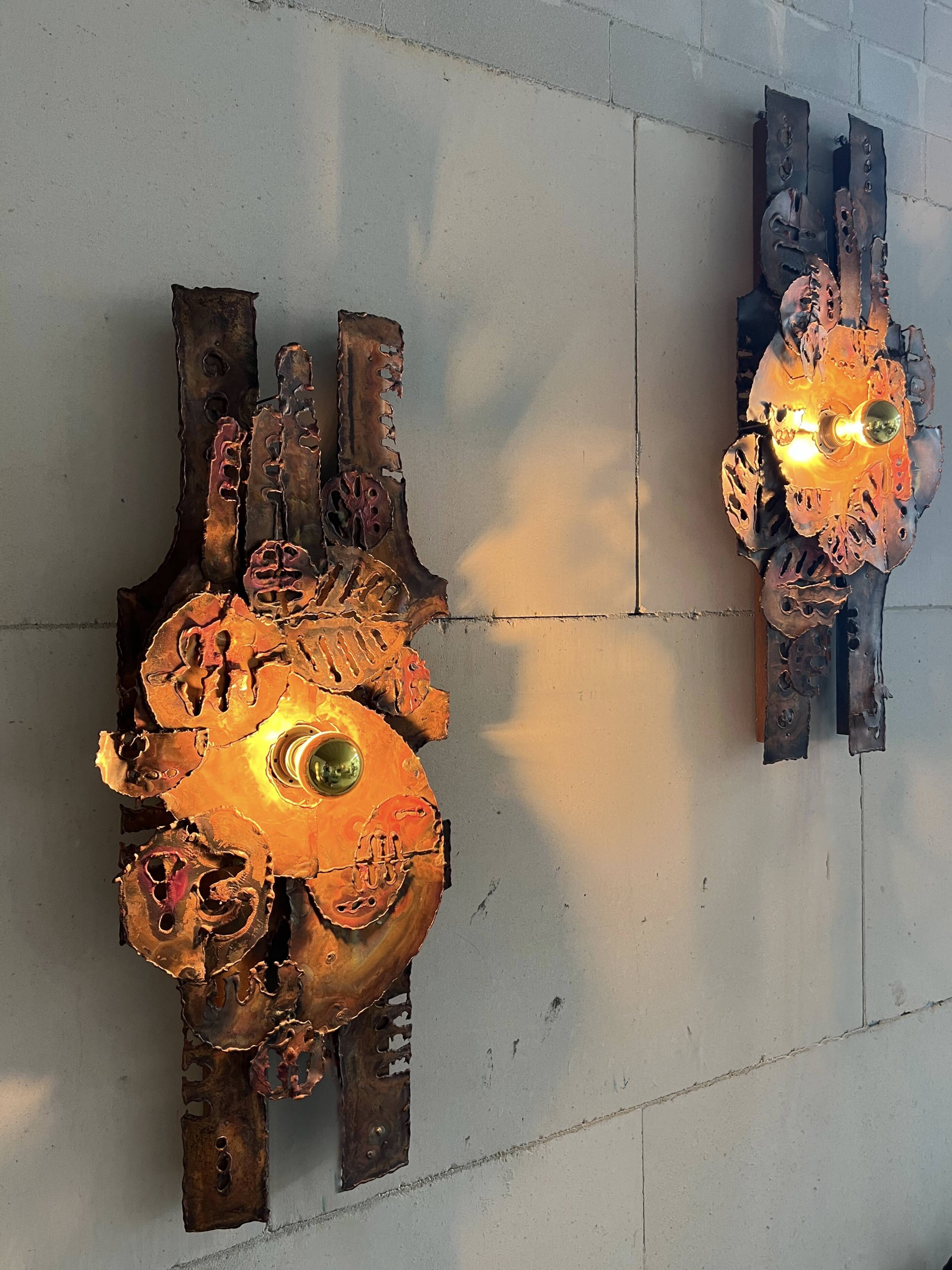 Raw expressive wall sconces by Francesco Pasinato