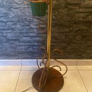 Very beautiful vintage plant stand lamp