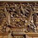 Norman Wedding Armoire in solid oak, richly carved, Louis period.