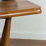 Vintage wooden coffee table – sculptural base