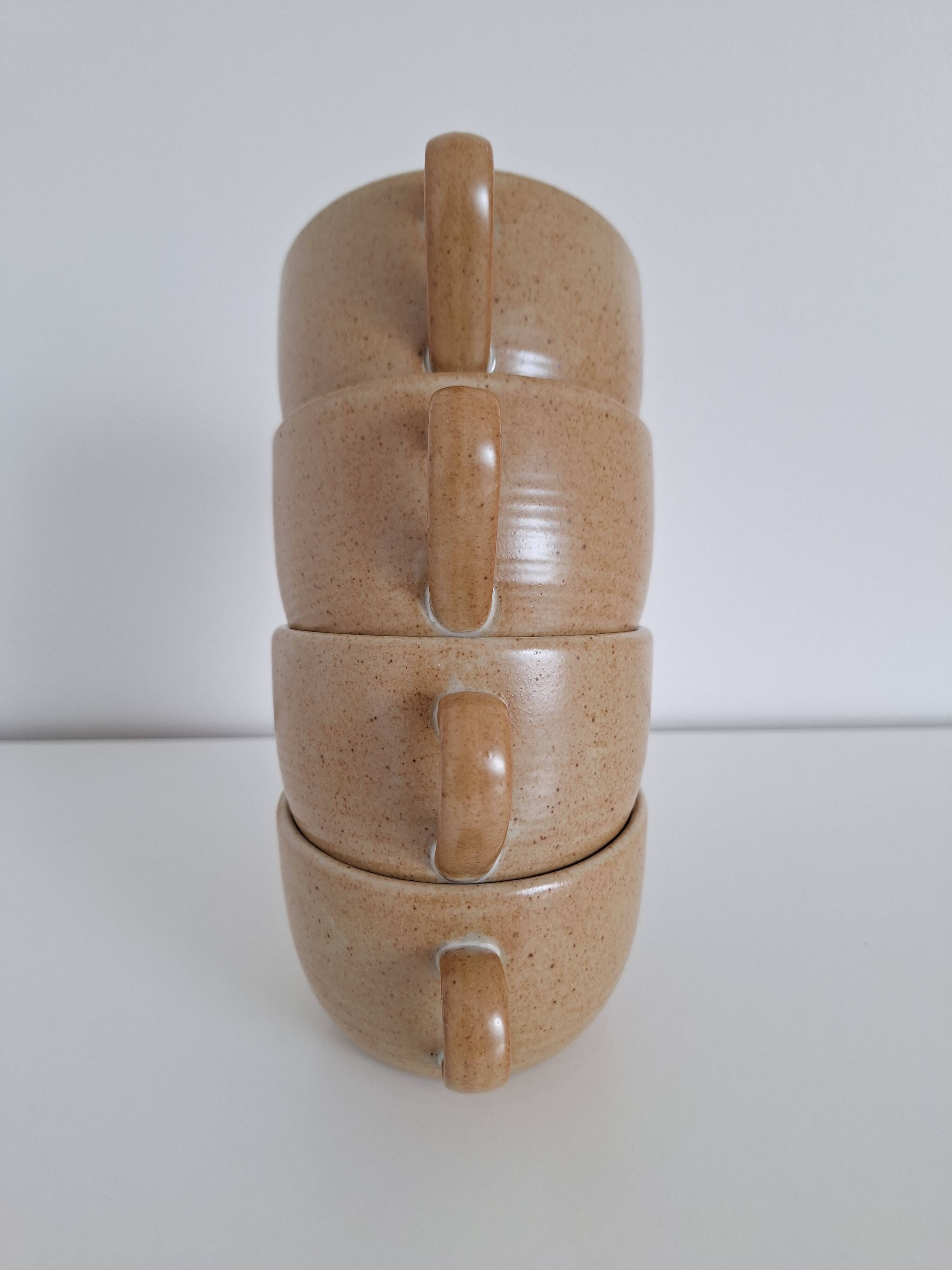 Vintage village stoneware mugs