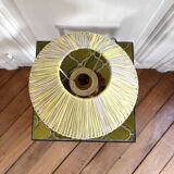 Wicker bedside lamp
