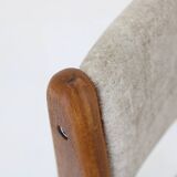 1960s Set of 4 Danish Teak Dining Chairs, Restored