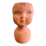 Child face head pot cover