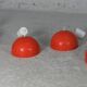 Ensemble de 4 suspensions "ressort", France, circa 1970