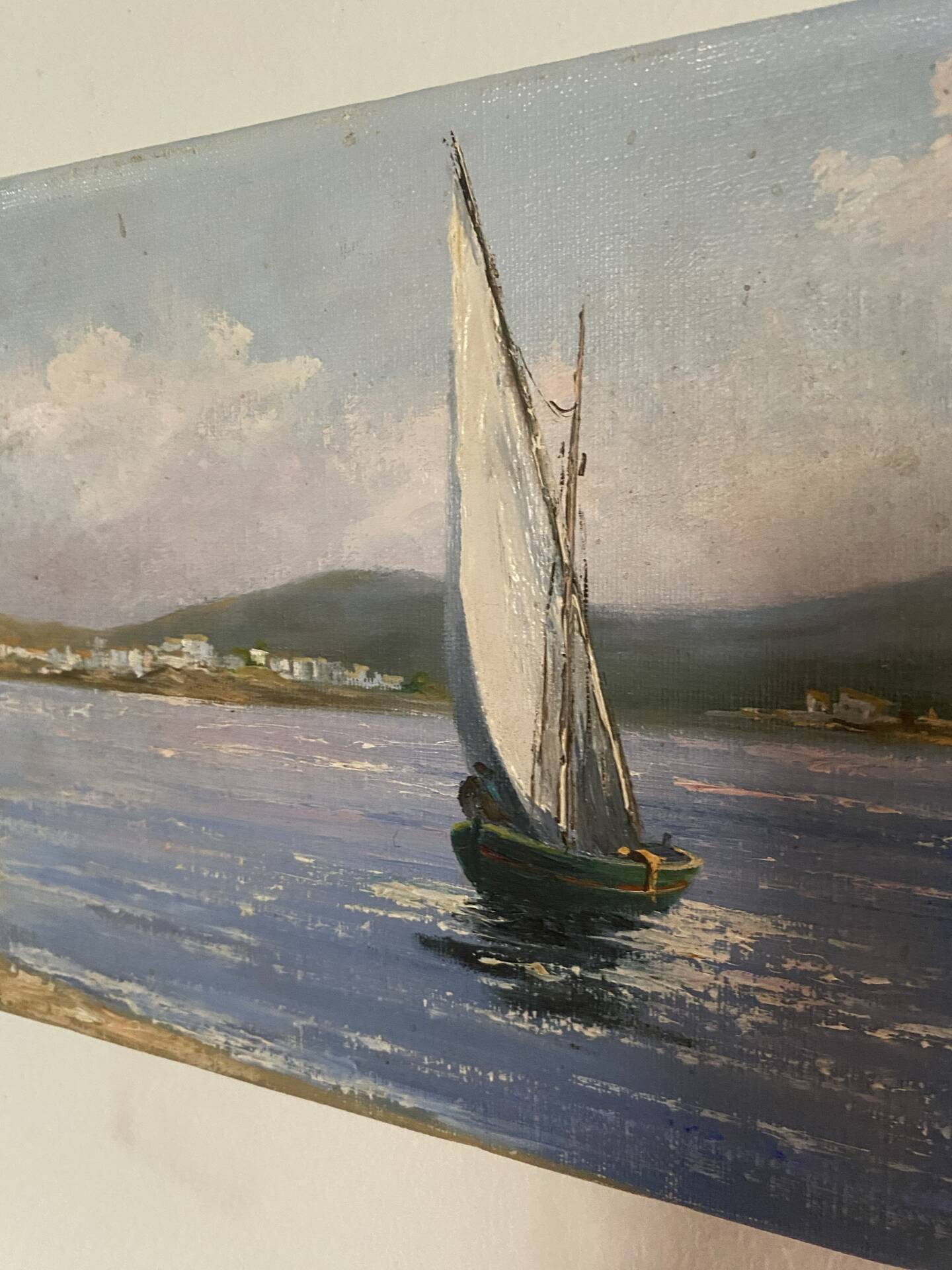 Peinture sur toile "Port de Collioure"