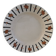 Ancien Plat de Service Rond « Badonviller » noir et orange