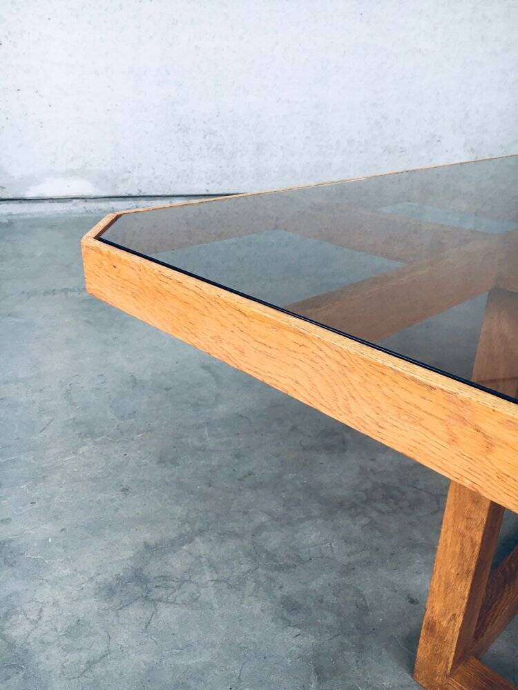 Postmodern Octagonal Square Dining Table, 1980s
