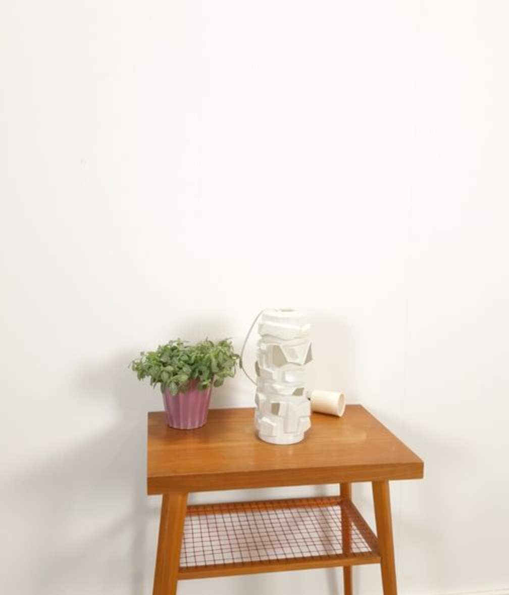 Vintage glass pendant lamp