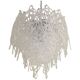 Clear “ragnatela” murano glass chandelier d60