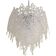 Lustre en verre de murano « ragnatela » transparent d60
