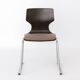Flötotto Pagwood Chair with Fabric Seat, German Vintage Plywood Chair 1970s