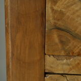 Louis Phillipe style chest of drawers in light walnut 20th century