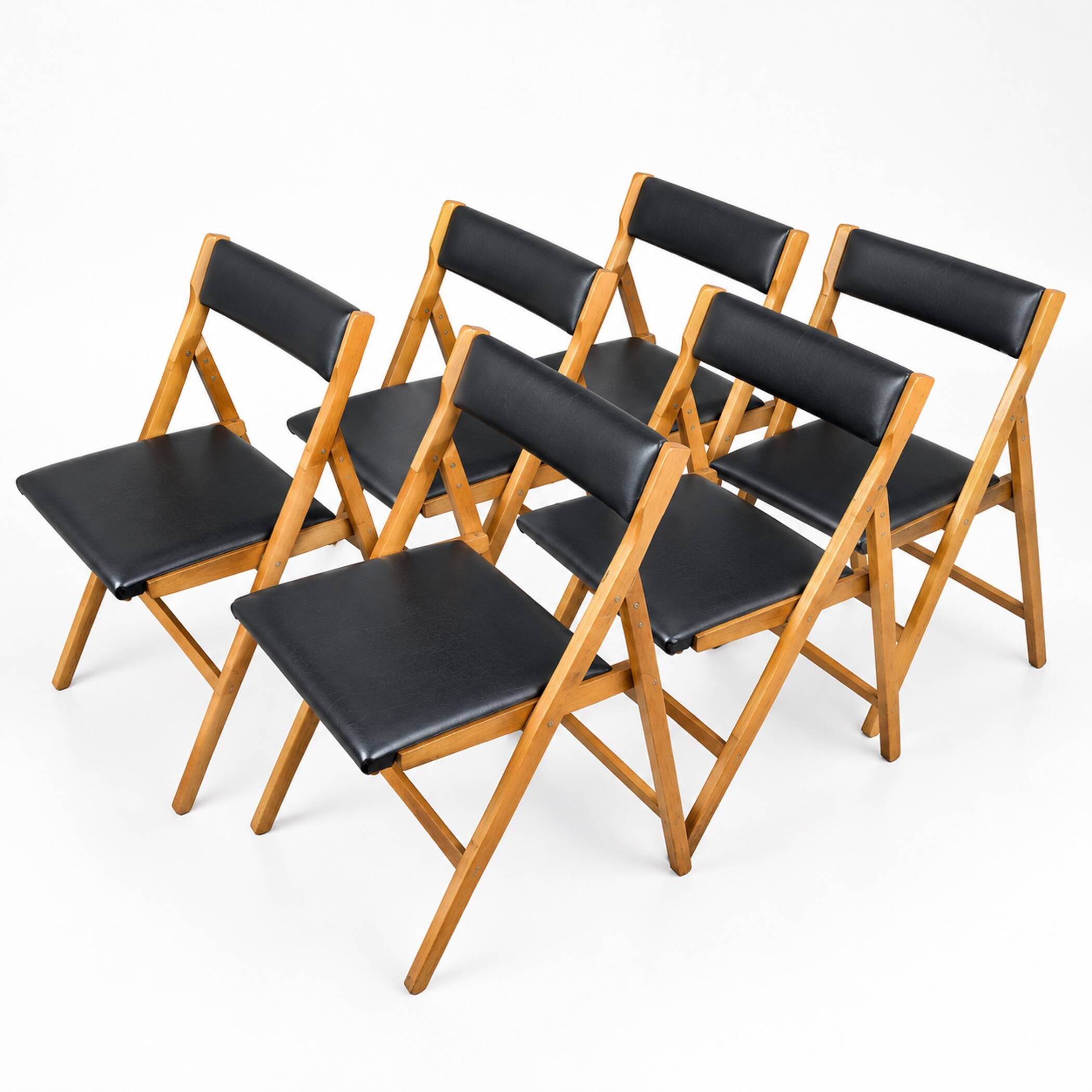1970s Vintage folding chairs Eden by Gio Ponti for Stol Kamnik, Set of 6