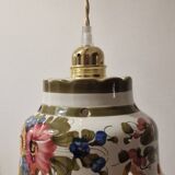 Rustic hand painted pendant light