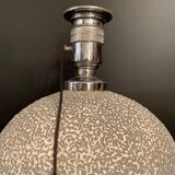 Crispened ceramic art deco lamp foot