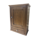 Vintage oak pharmacy shelf