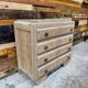 Art Deco commode in sandblasted oak