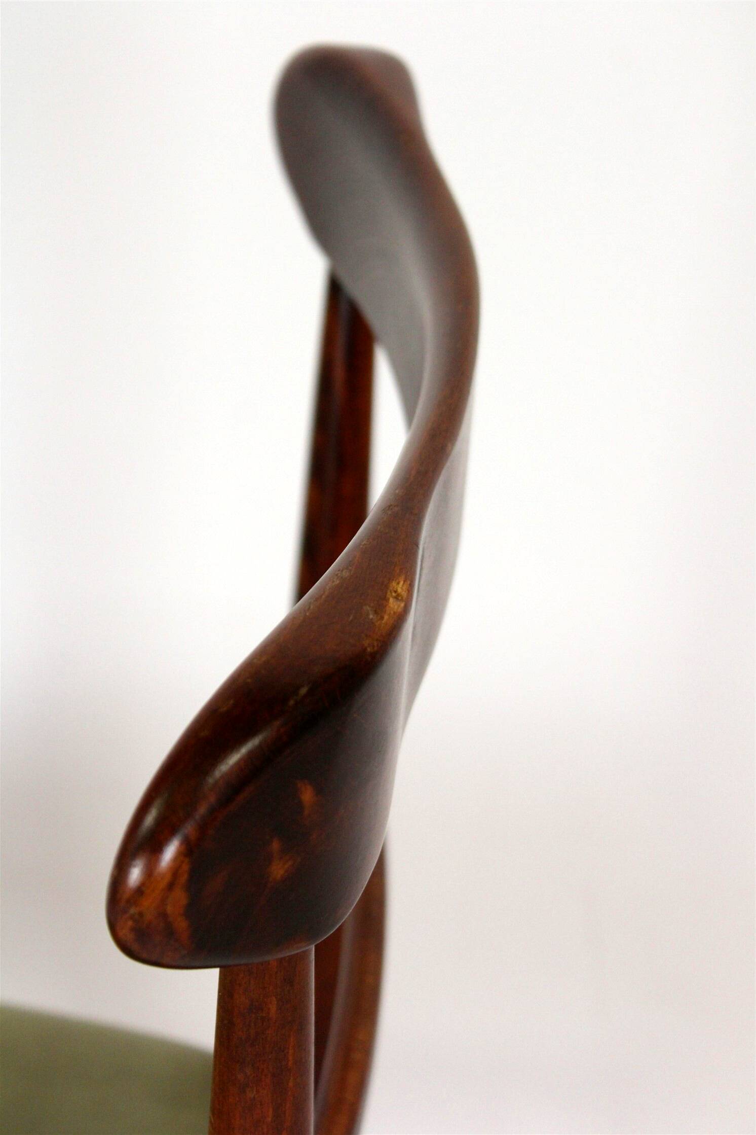 Restored Mid-Century Modern Dining Set, Czechoslovakia, 1960s, Set of 7