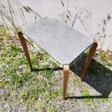 Table console art déco miroir pieds galbés vintage