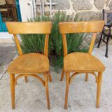 2 wooden bistro chairs, Baumann style