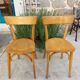 2 wooden bistro chairs, Baumann style