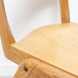 Woodwest chair all stackable light oak