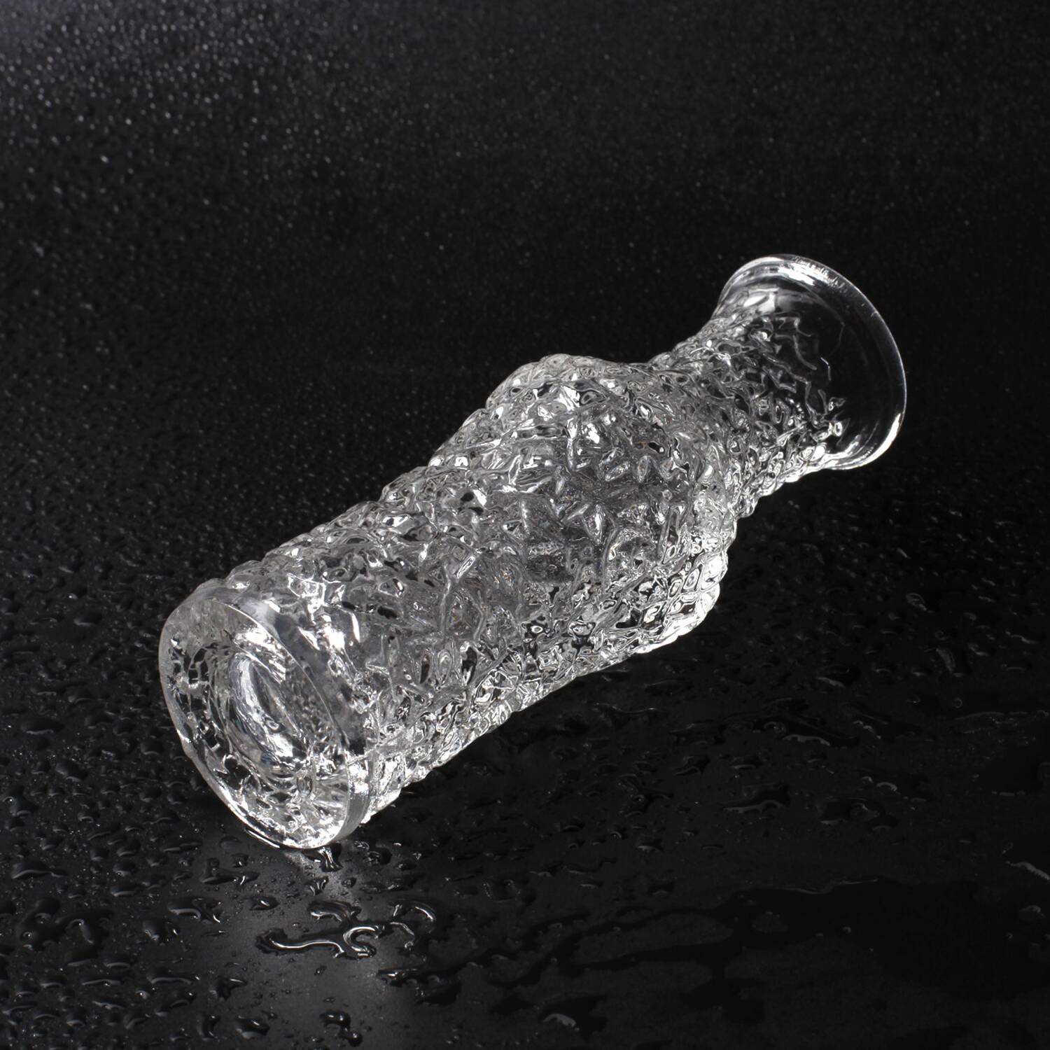 Mid-Century Pressed Glass Vase by Václav Hanuš: Czech Retro Decor