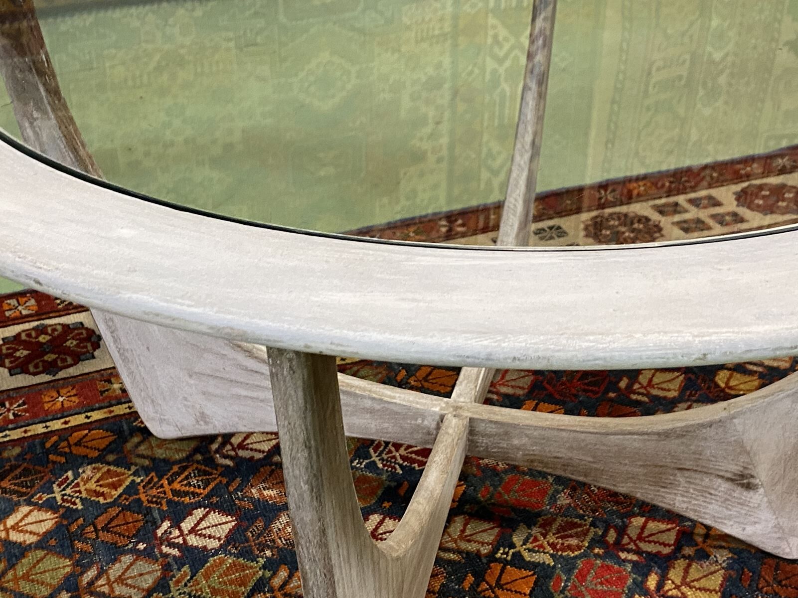 Round coffee table model Astro de G Plan in patinated teak - 60's