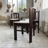 4 Scandinavian mahogany chairs