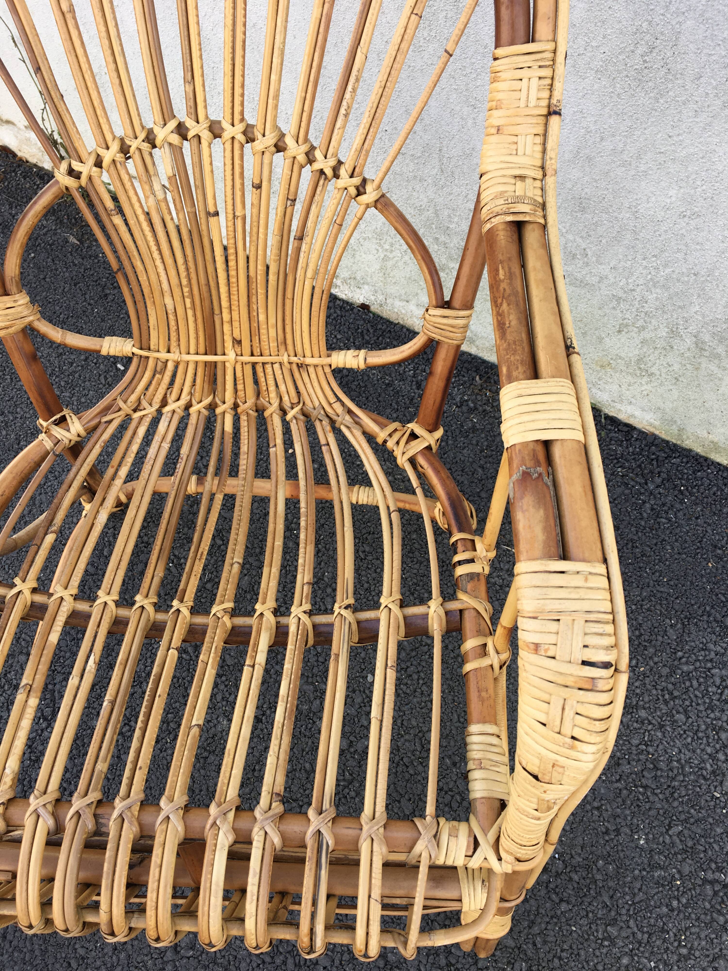 Vintage rattan chair