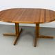 Table de Salle à Manger Ronde en Teck avec Extension, Danemark, années 1970