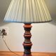 Vintage Italian turned wood lamp