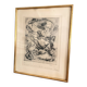 Etching Abstract Gravure Jean Tsamis Signed Numbered 1/10