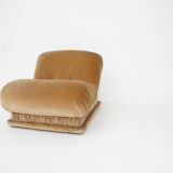 Italian Velvet Slipper Chair