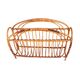Wicker newspaper rack, Scandinavian style, Denmark, 1970s