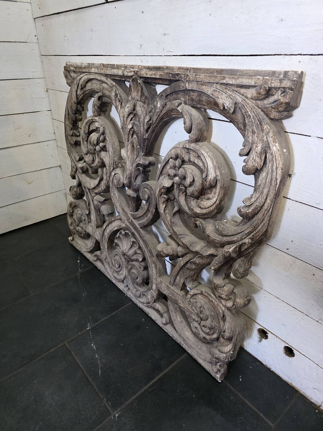 Decorative Cement Panel with Wood Look - Ornamental Style