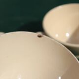 Set of 4 small polka dot cups in Castres earthenware