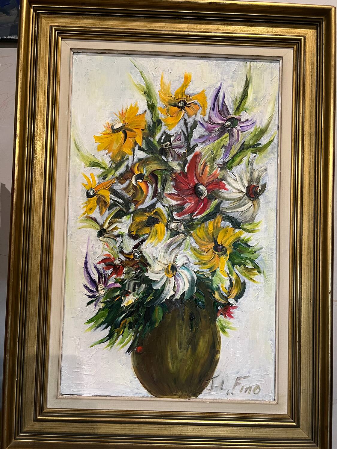 Oil painting Spring flowers