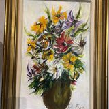 Oil painting Spring flowers