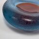 Vintage 1960s Murano Blue & Red Spot Corroso Glass Dish by Galliano Ferro