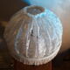 Exotic wood lamp and its 45x30 lace offal