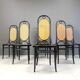 Thonet No. 207 “Long John” Dining Chairs, Set of 6, 1981