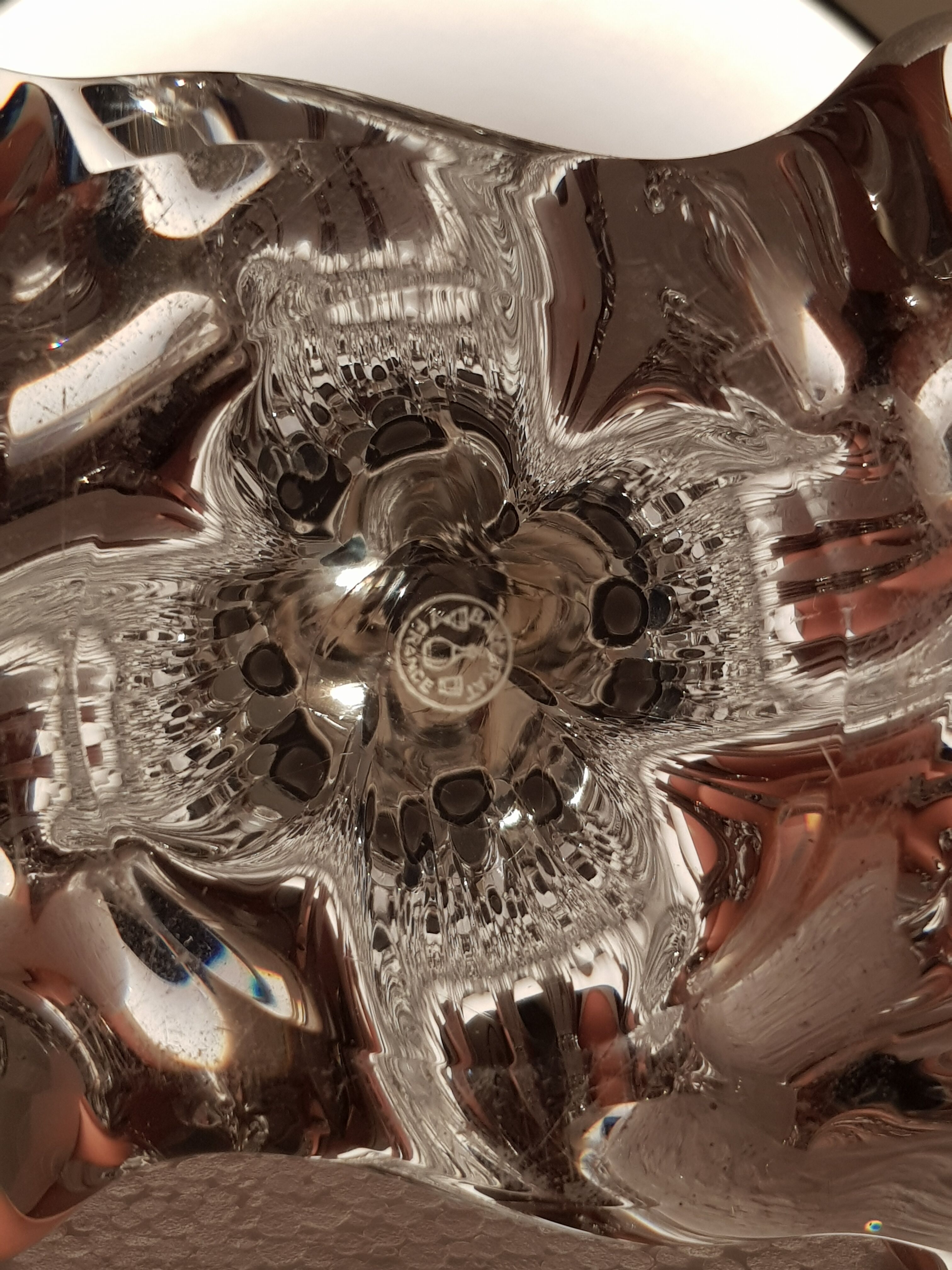 Baccarat crystal lamp foot