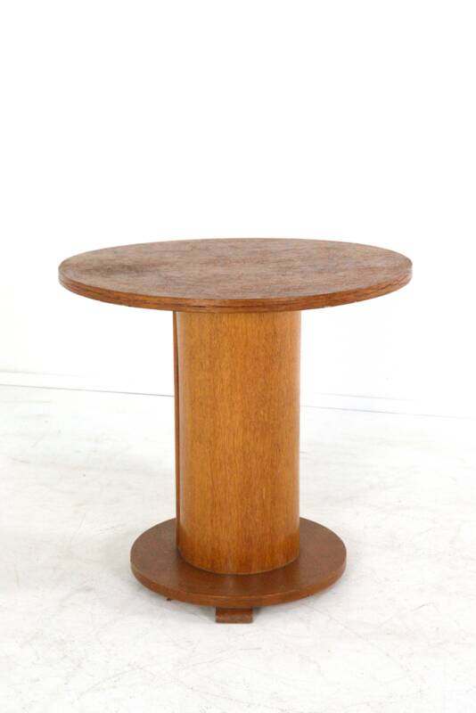 Art deco pedestal side table