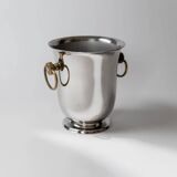 Silver-plated Jean Couzon 1980s Champagne Cooler – Vintage Centerpiece and Elegant Table Decor